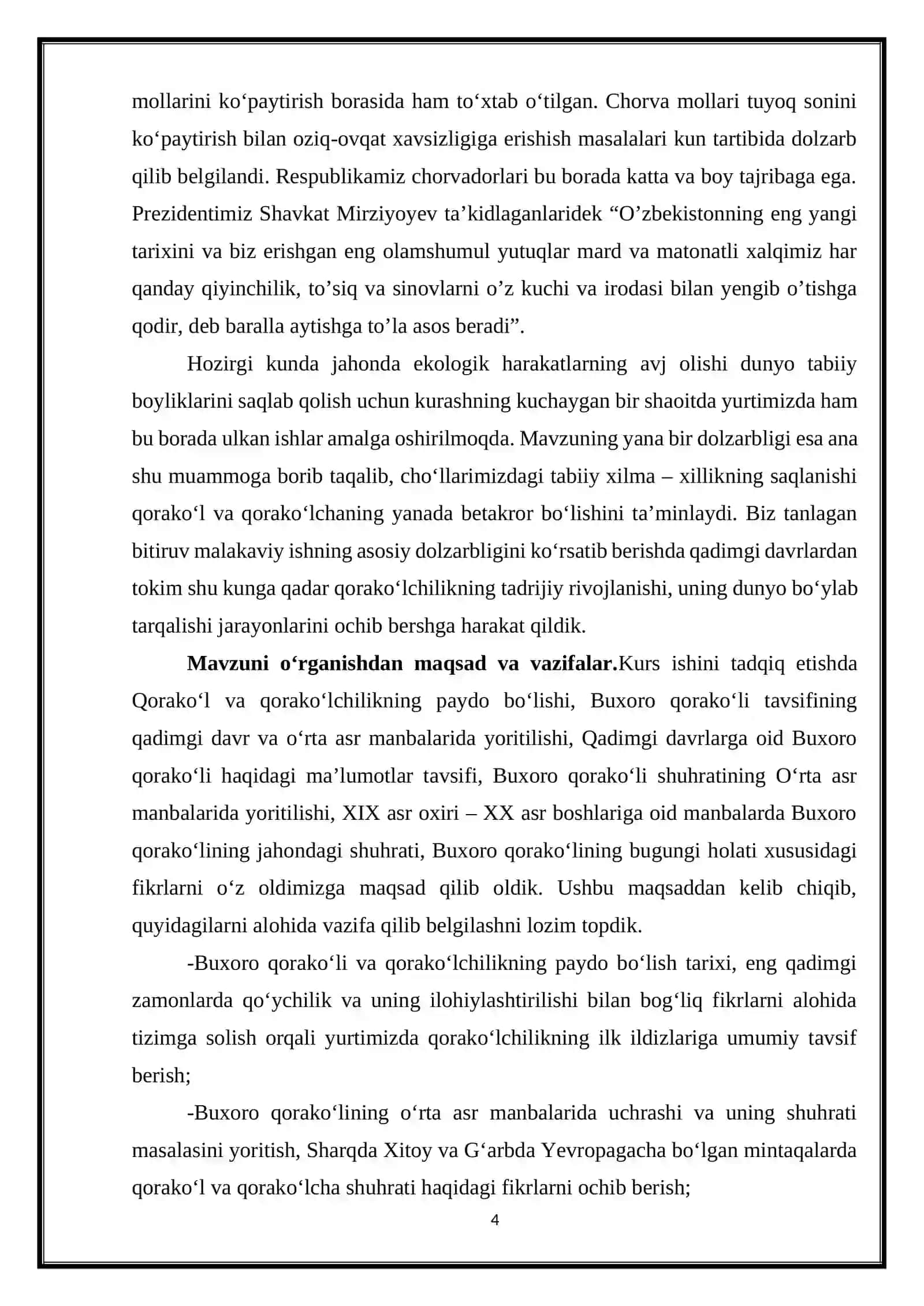 O’zbekistonda qorako’lchilik tarmoqlarining joylashishi va rivojlantirish xususiyatlari 4