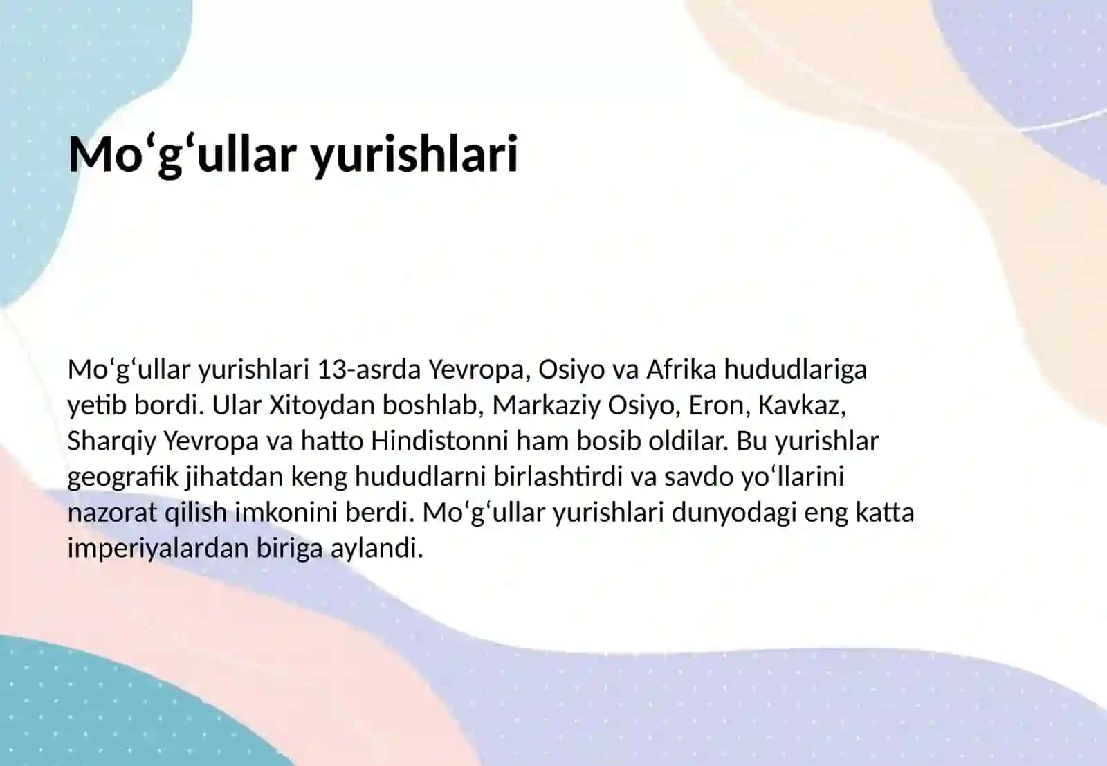 Moʻgʻullar davri tarixiy geografiyasi 4