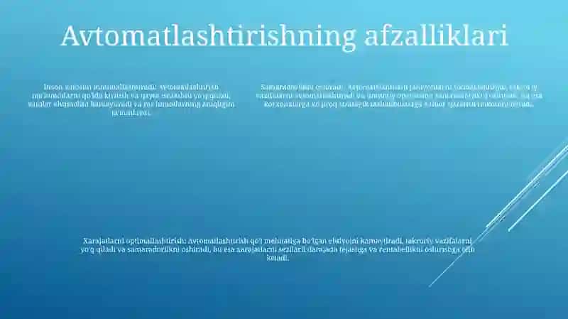 Analizni Avtomatlashtirish 4