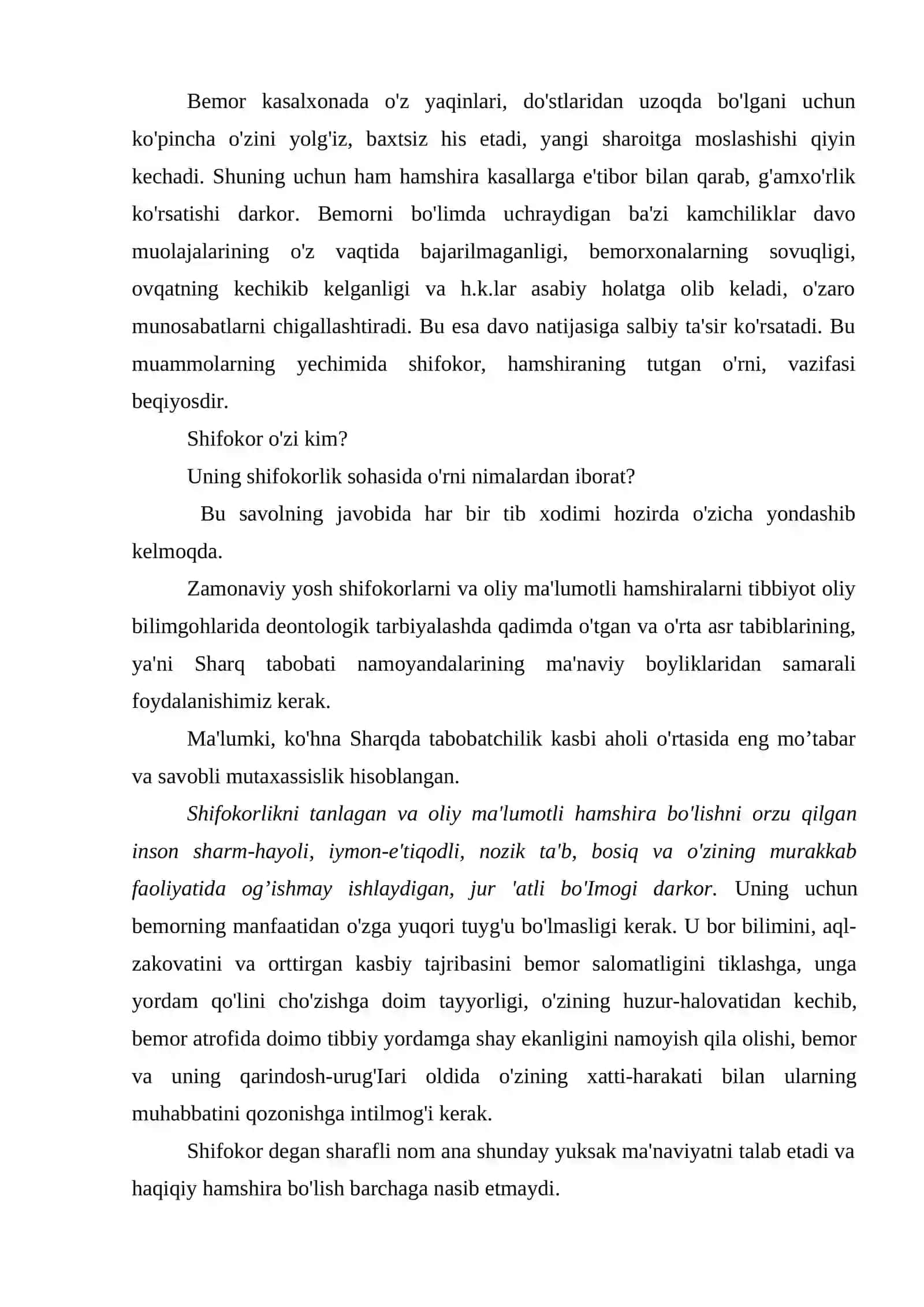 Tibbiyot deontologiyasi lavhalari 4