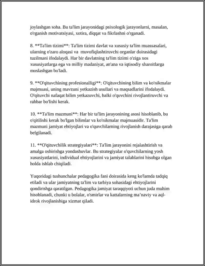 PEDAGOGIKA FANINING MAZHMONI VA MOHIYATI 4