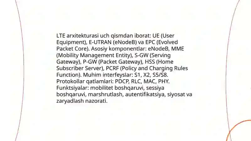 3G,4G 5G aloqa tarmoqlari 4