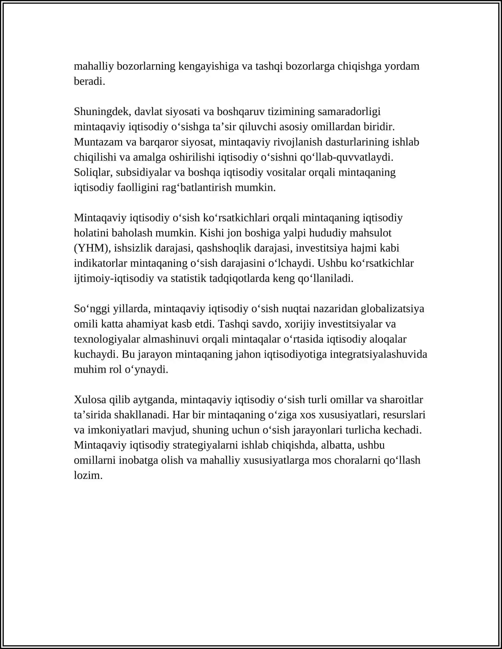 MINTAQAVIY IQTISODIY O’SHISHNING NAZARIY ASOSLARI 4