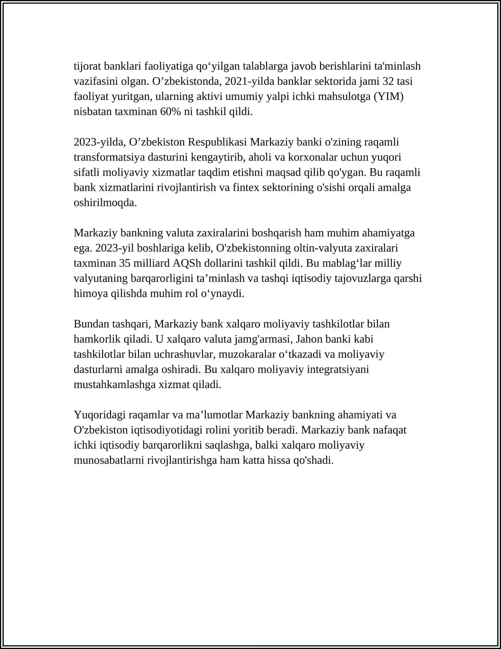 MARKAZIY BANKNING MUSTAQILLIGI 4