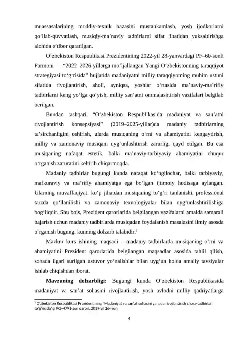 MADANIY TADBIRLARDA MUSIQADAN FOYDALANISH 4