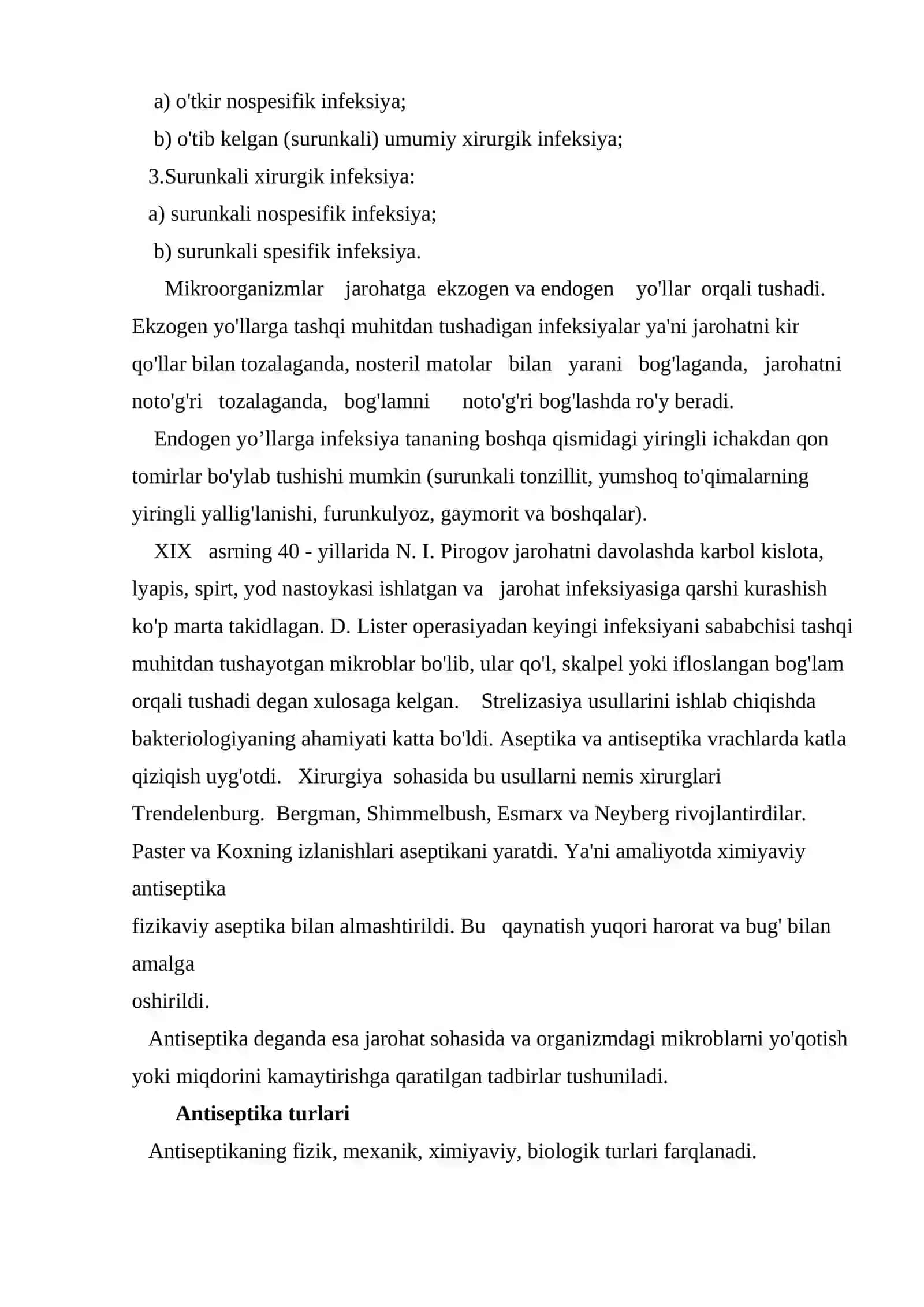 Aseptika va antiseptika. Desmurgiya va transport immobilizasiyasi 4