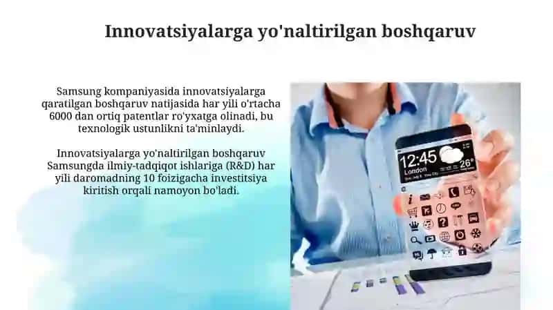 Samsung kompaniyasining boshqaruv uslubi 4