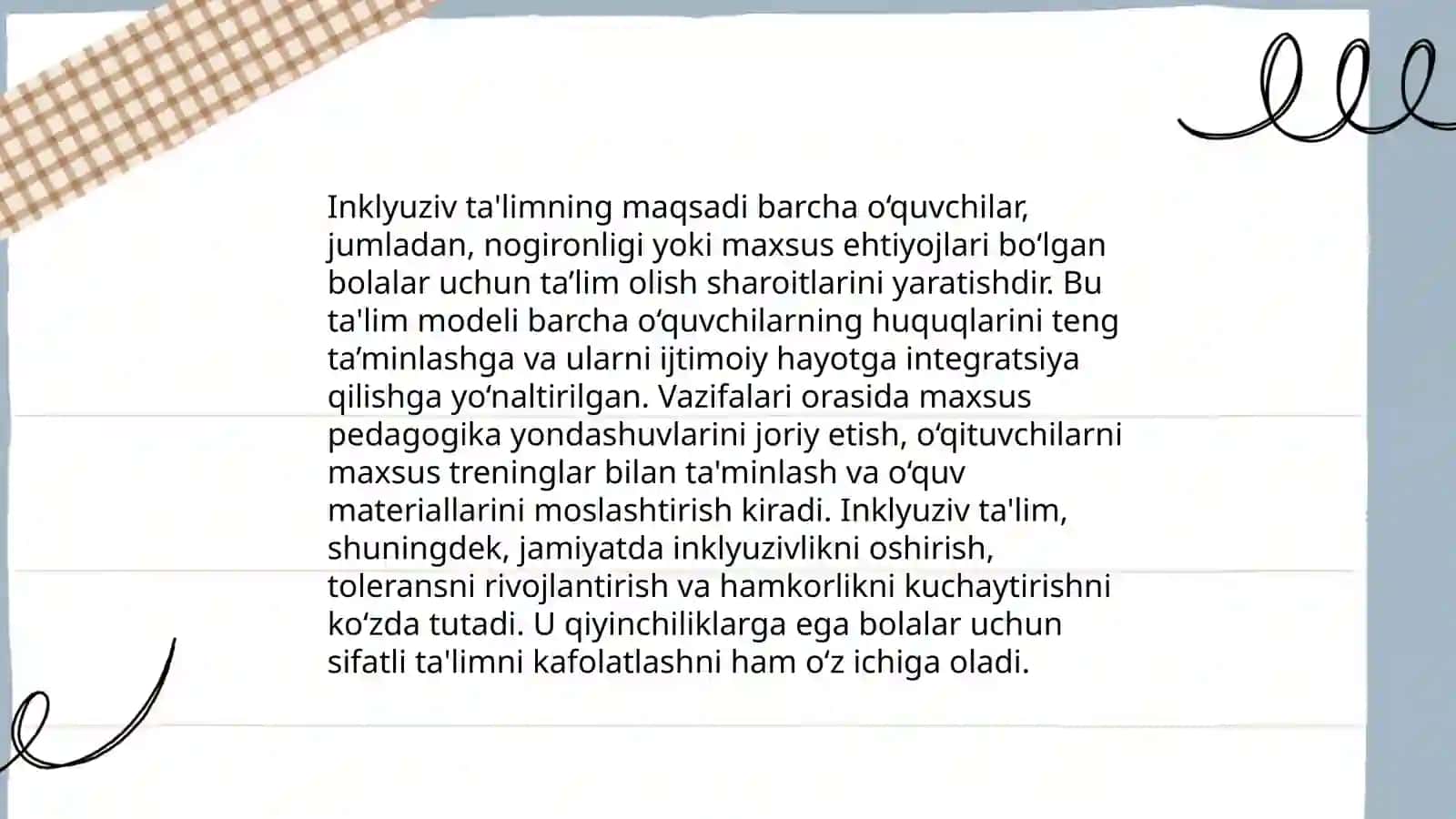 Inklyuziv ta’limning metodologik va nazariy asoslari 4