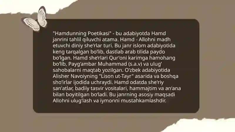 Hamdlar va badiiyat masalalari 4