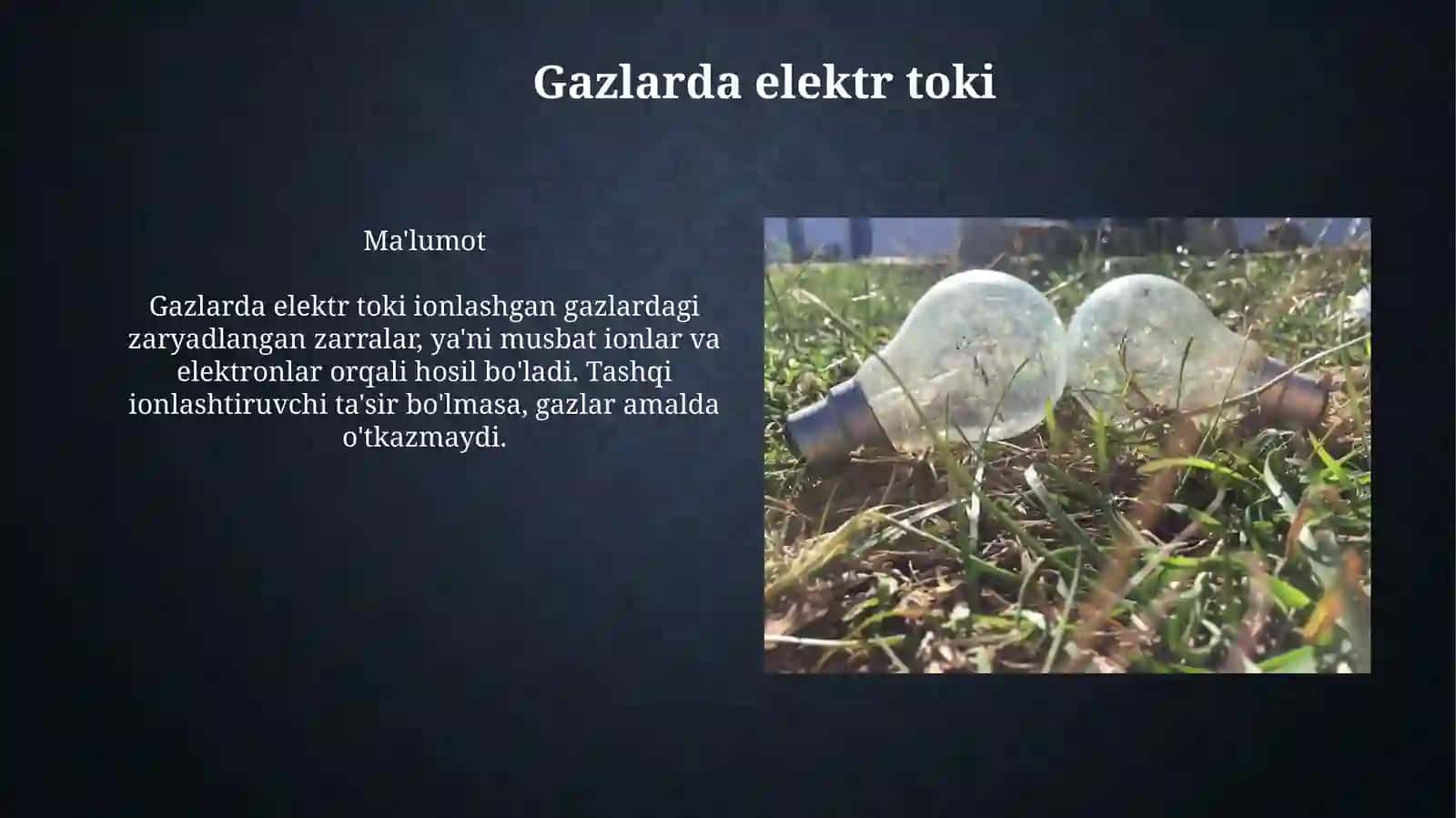 Elektr toki va uning biologik o'zgarishlari 4