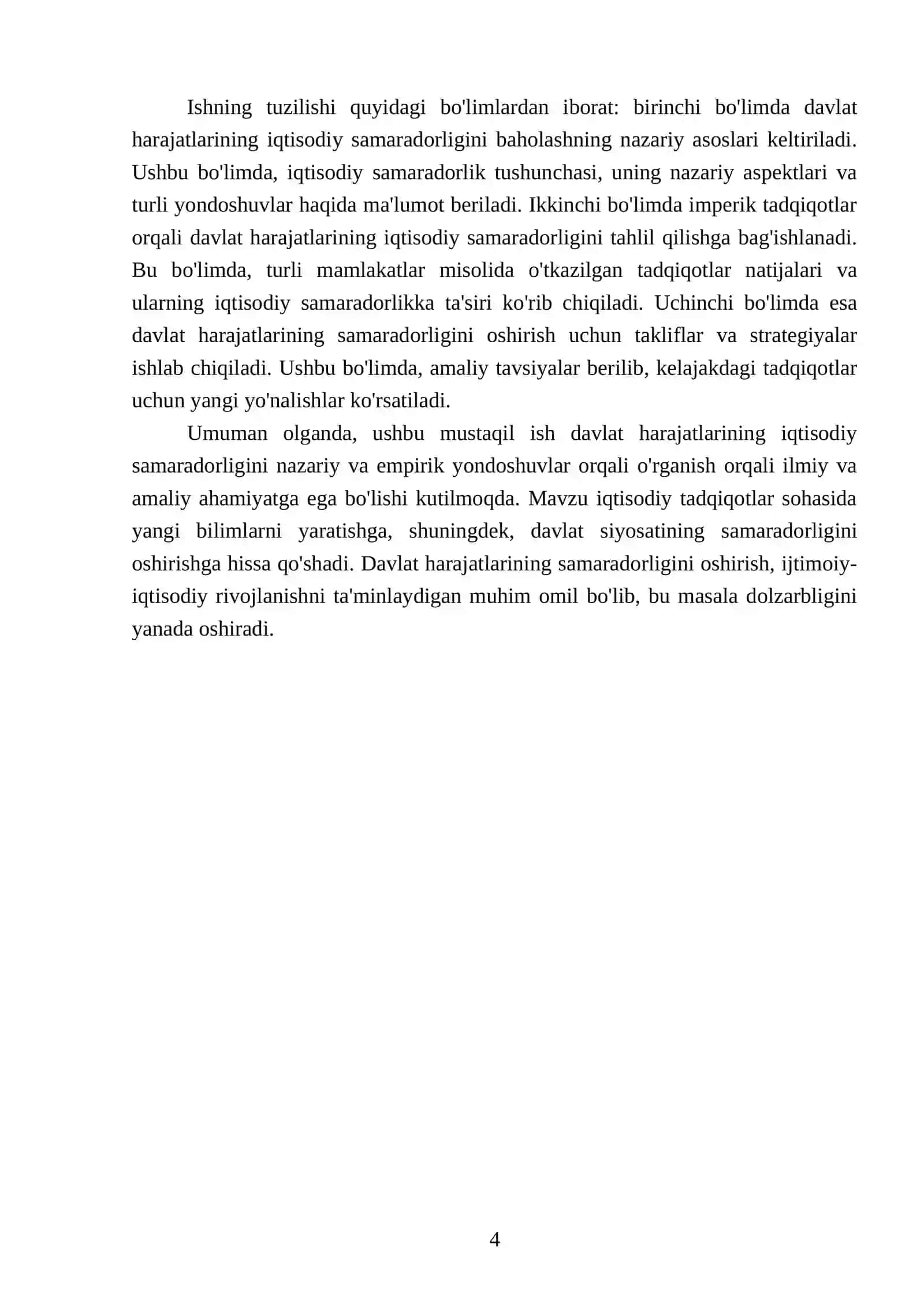 Davlat harajatlarining iqtisodiy samaradorligi nazariy va imperik yondoshuvlar 4