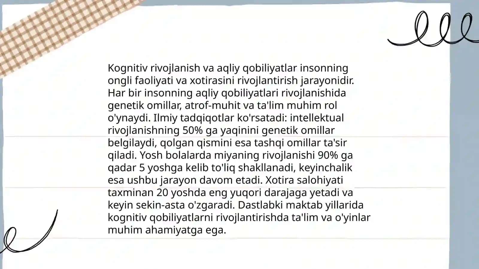 Kichik maktab yoshi davrida psixik rivojlanish xususiyatlari 4