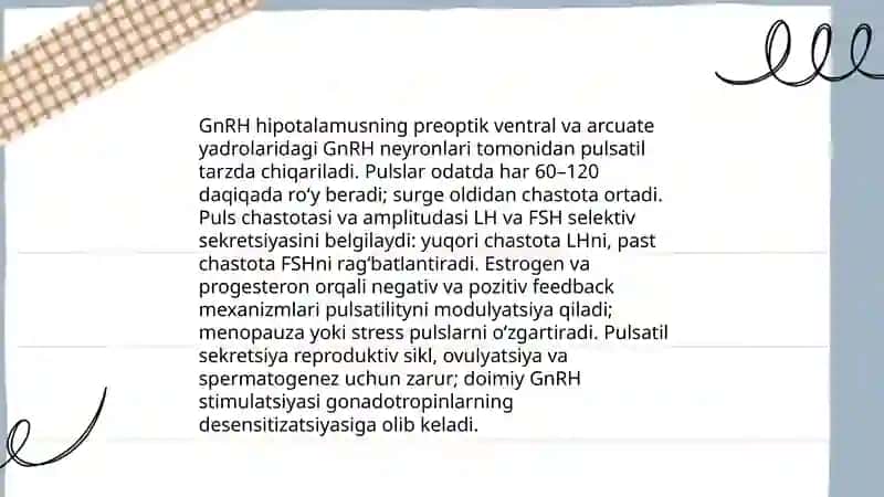 Jinsiy siklning gormonal boshqariluv mexanizmi 4