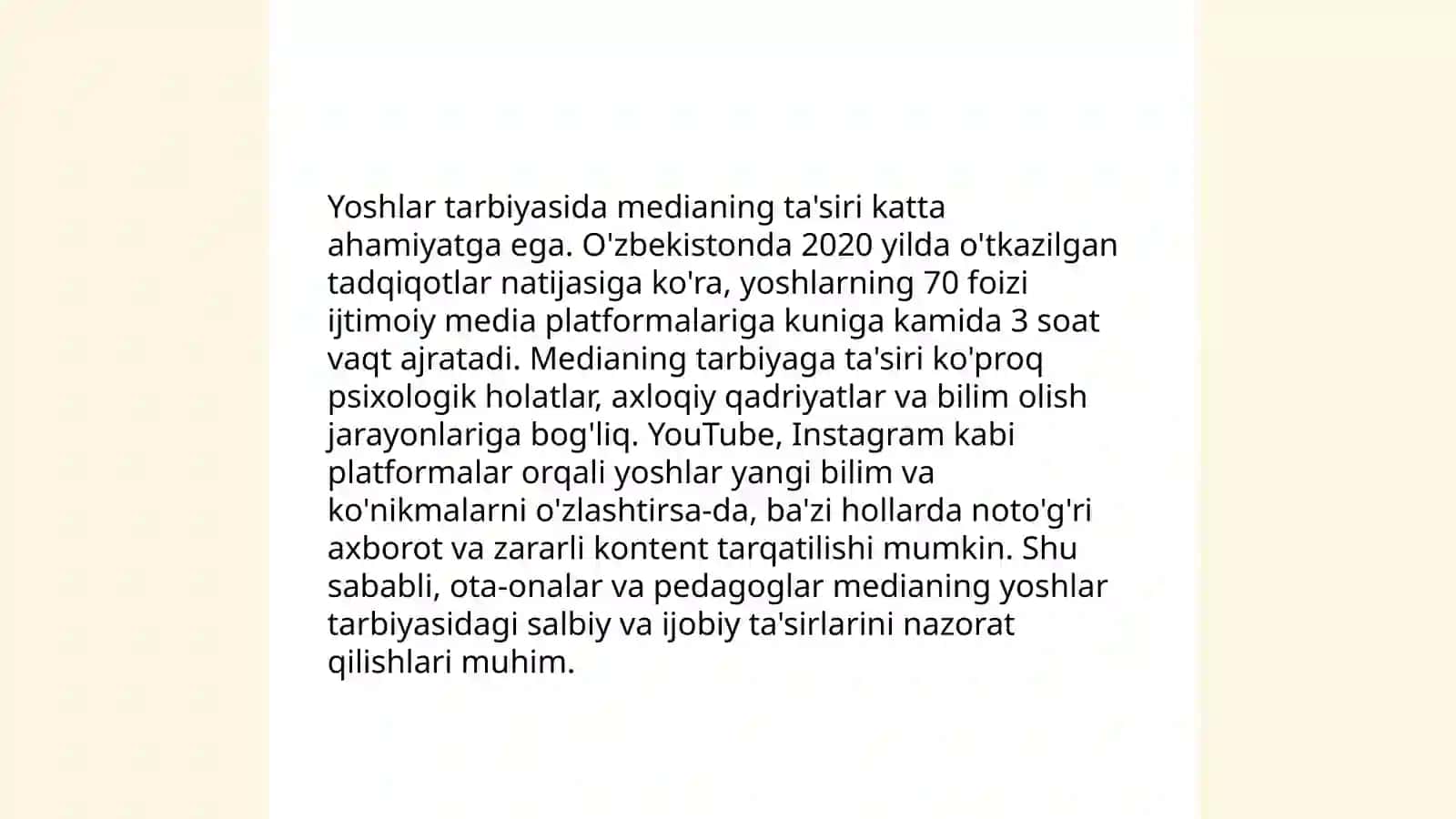 Medianing zamonaviy ta'limdagi o'rni 4