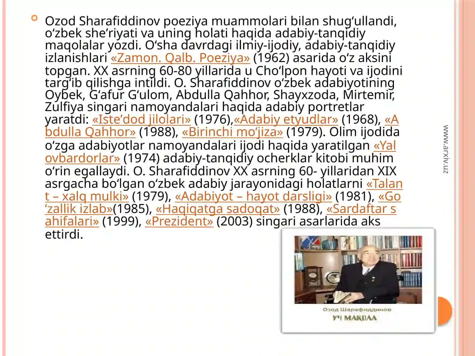 “OzodSharafiddinovninghayotivaijodi” 4