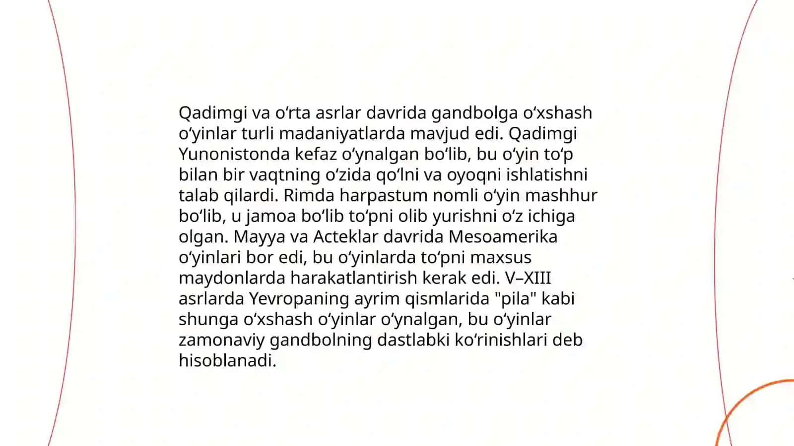 Gandbol o‘yinining kelib chiqishi va rivojlanish tarixi 4