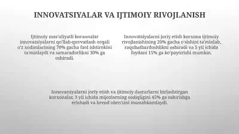 Korxona va Tashkilotning Ijtimoiy Rivojlanishi - Boshqaruvining Asosi 4
