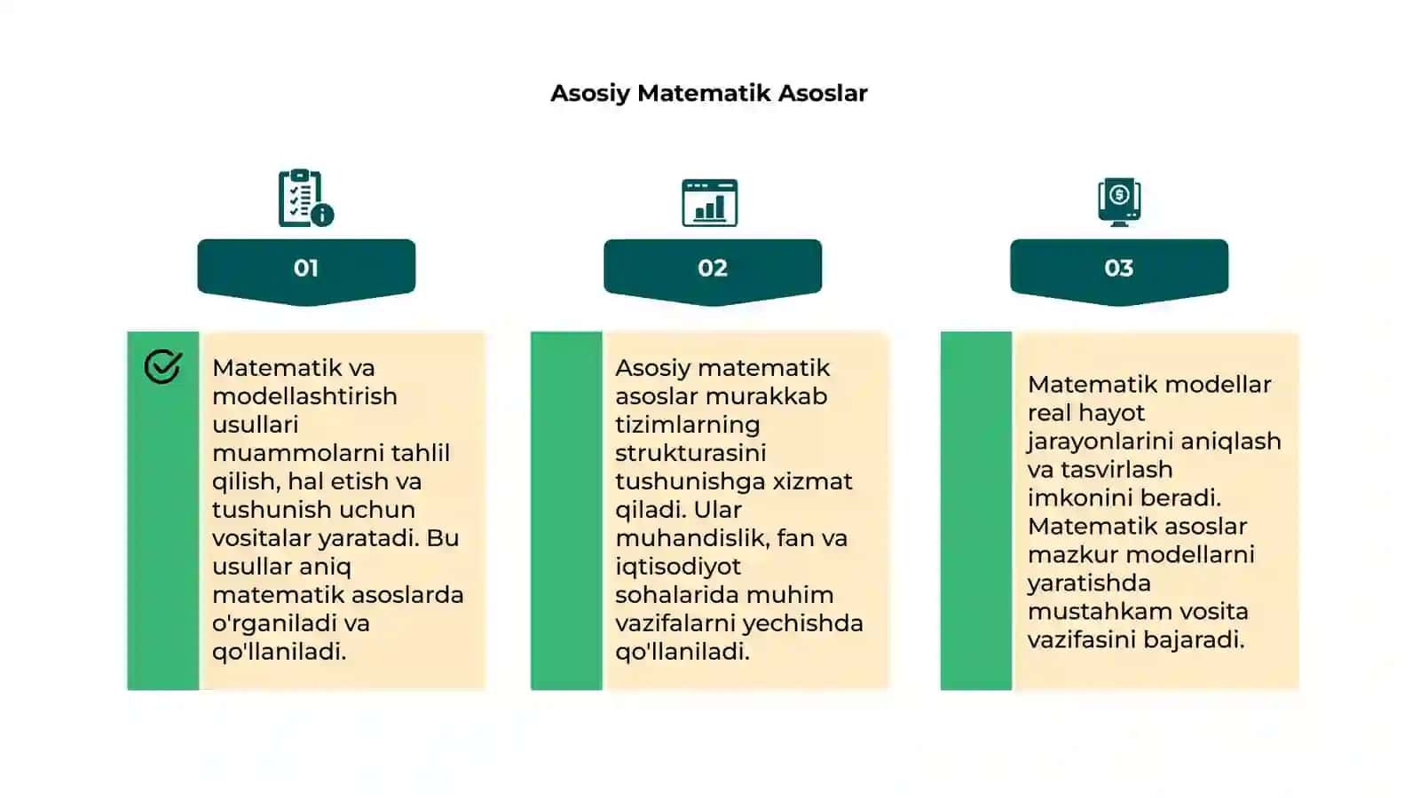Matematik va Modellashtirish Usullari 4