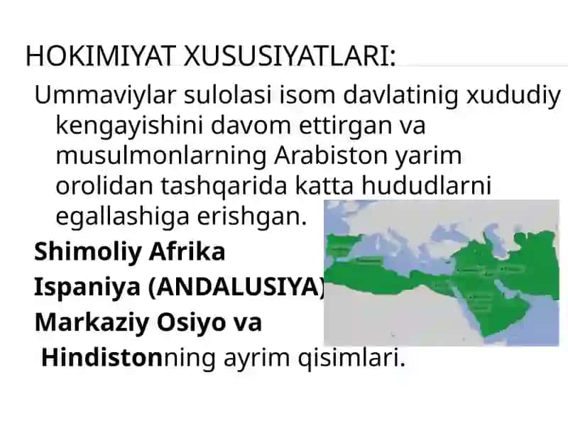 Ummaviylar va Abbosiylar davrida insoniyat 4
