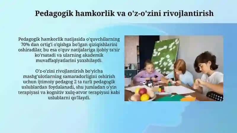 Ijtimoiy pedagogning maktab yoshidagi bolalar bilan olib boriladigan faoliyati 4