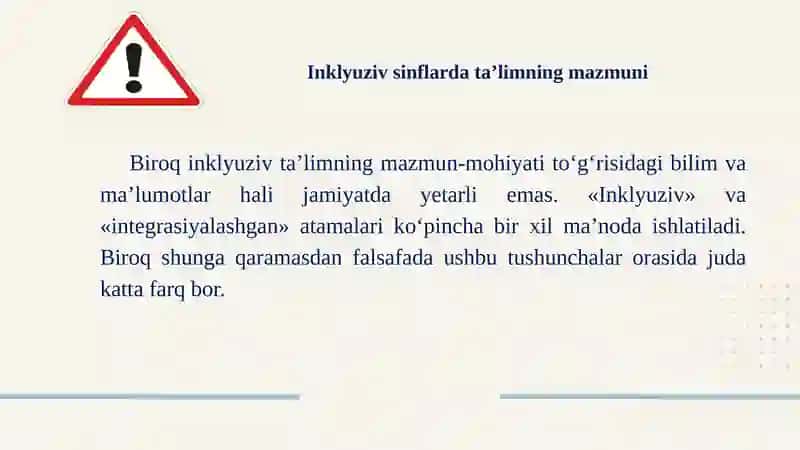 inklyuziv sinflarda ta’limning mazmuni, faoliyat olib boruvchi pedagoglar vazifalari 4