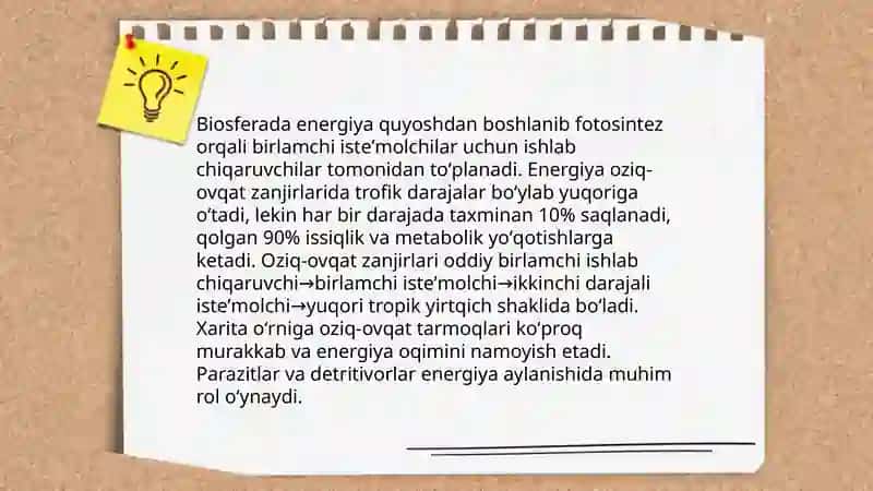 Yerning hayot qobigʻi-biosfera 4