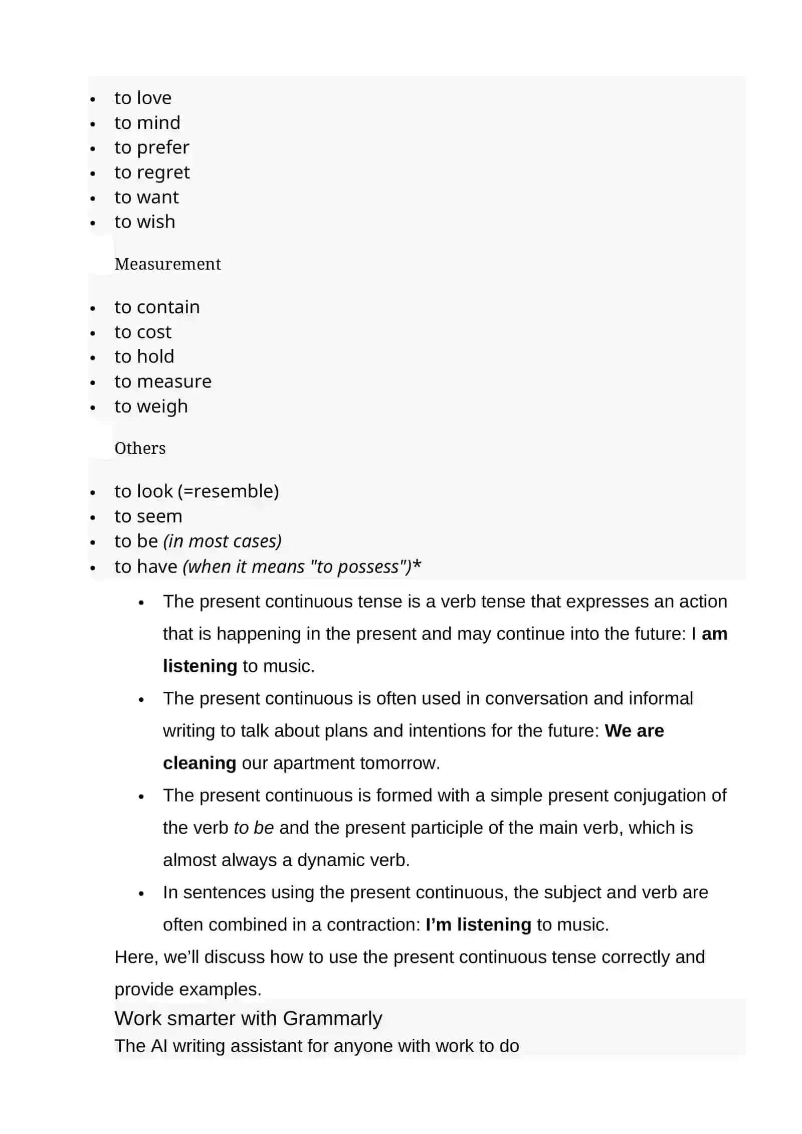 Present Continuous Tense 4