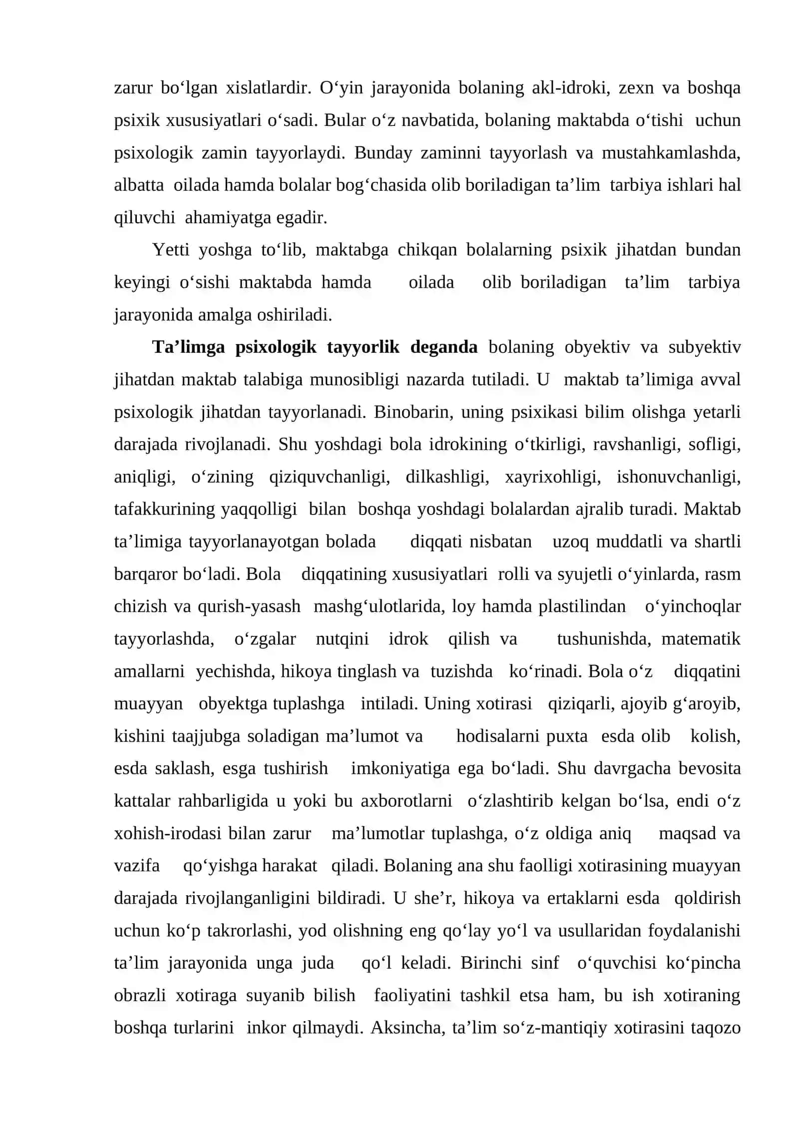 Bolaning maktabga psixologik tayyorgarligi 4