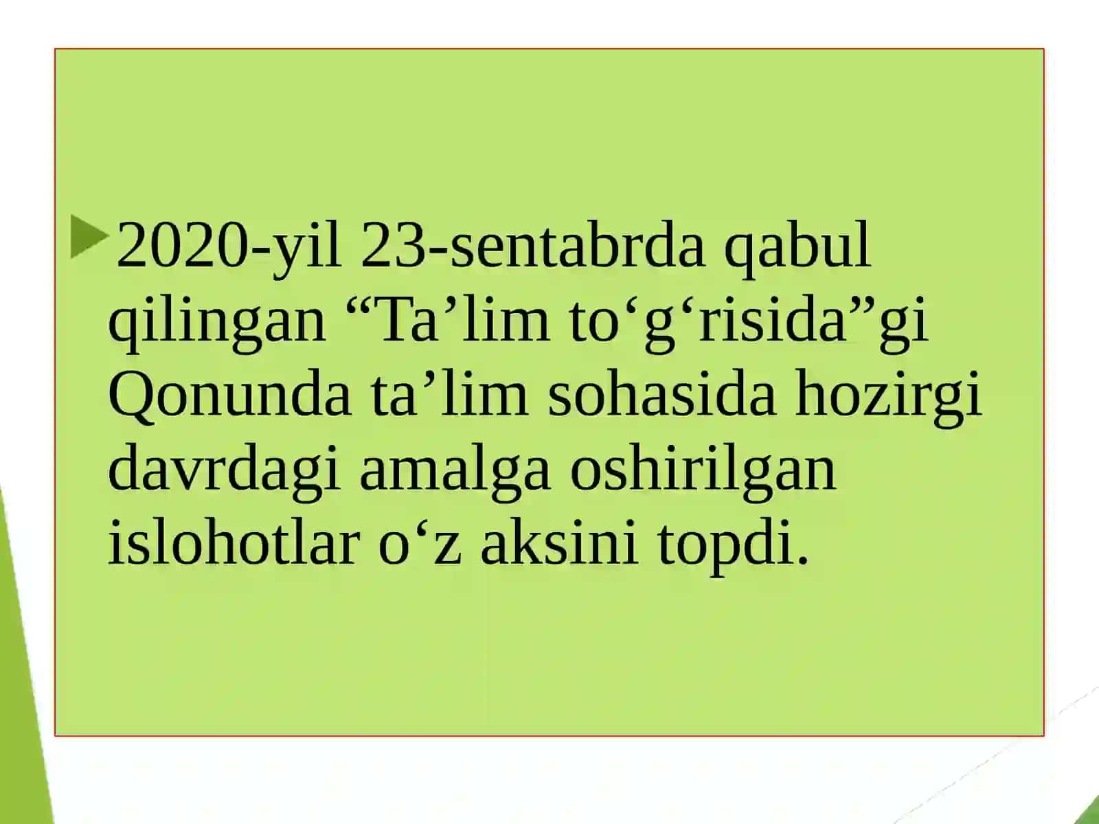 Uzluksiz ta’lim tizimida ta’lim-tarbiya jarayonini modernizatsiyalashning asosiy yo’nalishlari 4