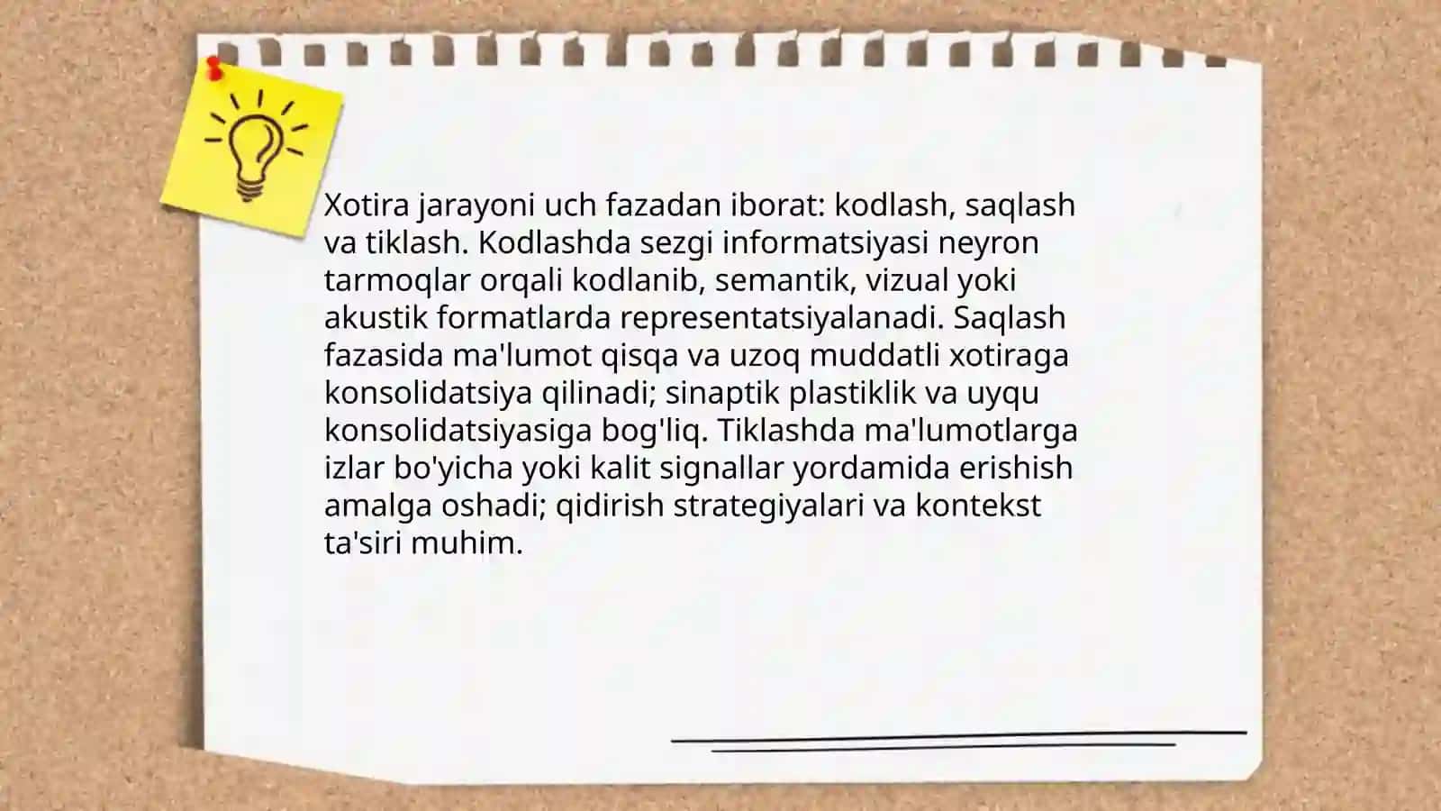Xotiraning psixik jarayon sifatida o‘rganilishi 4