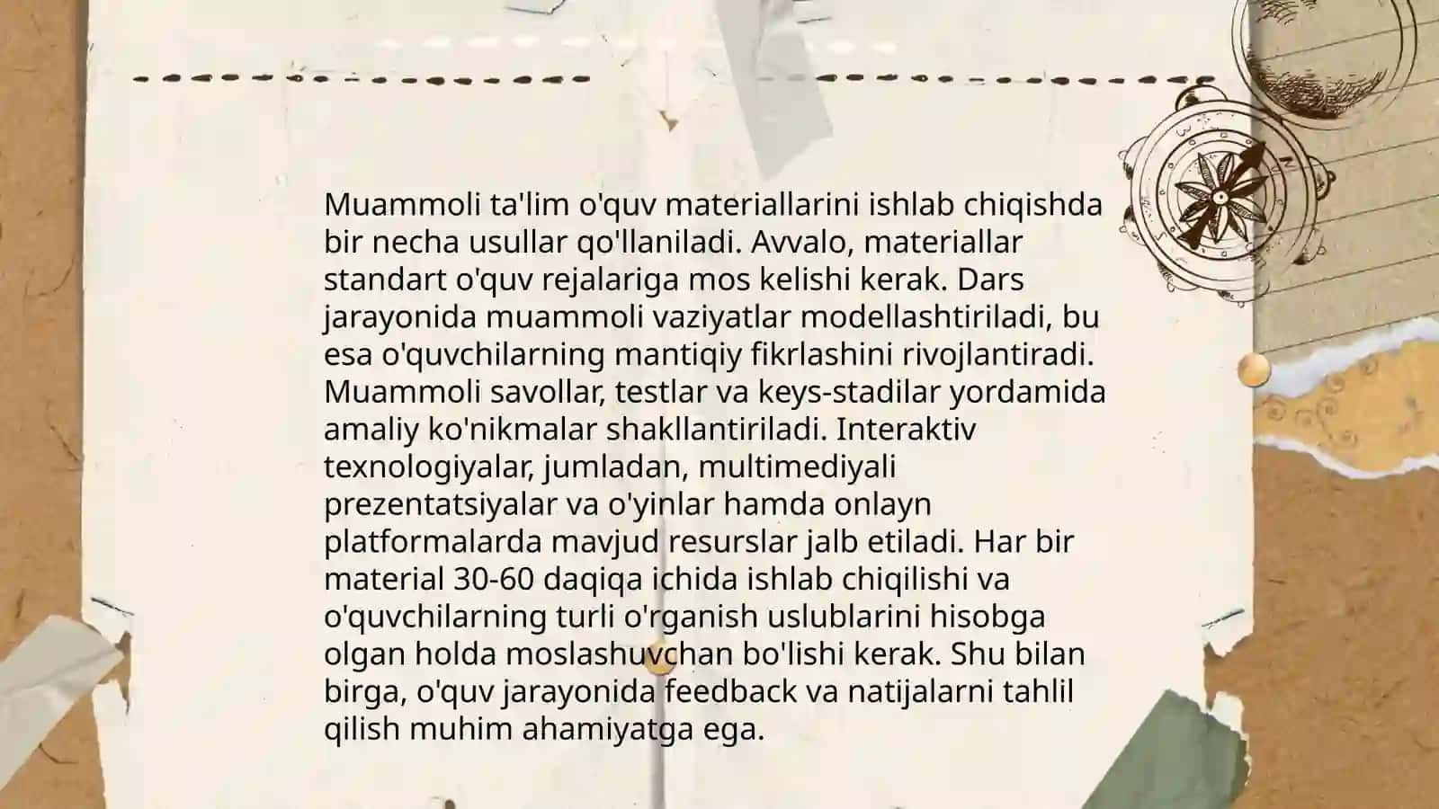 Muammoli taʼlim texnologiyalari asosida oʻqitish 4