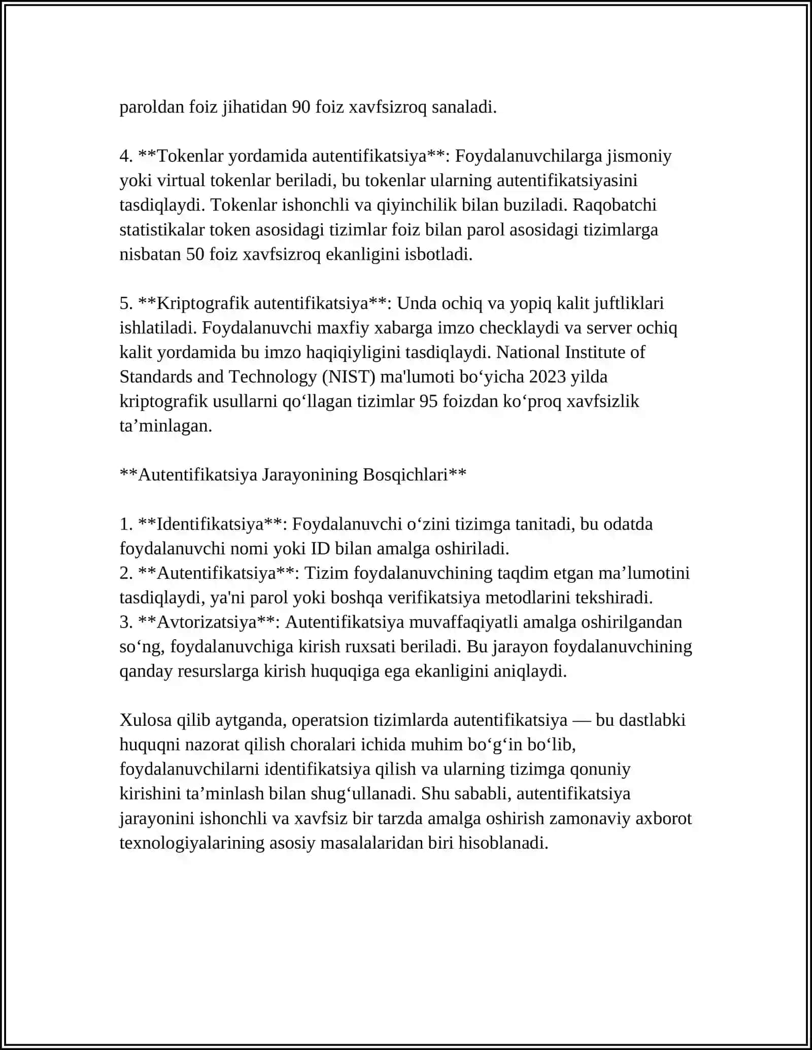 OPERATSION TIZIMLARDA XAVFSIZLIK 4