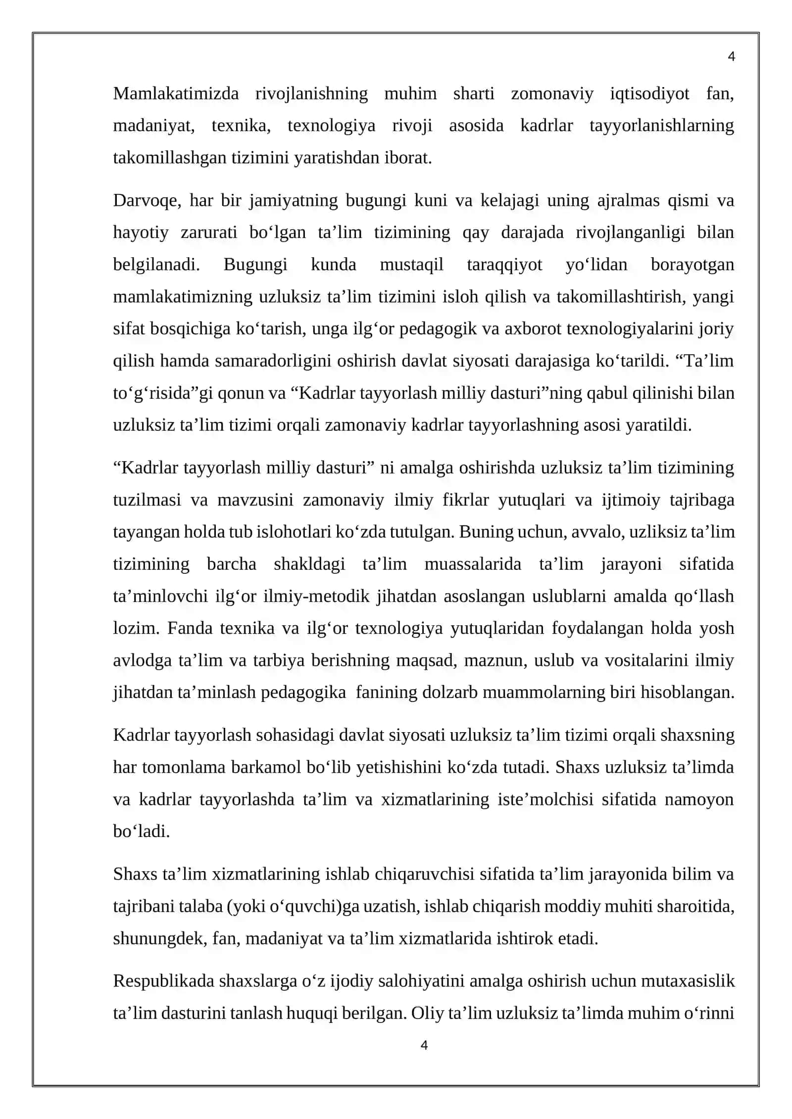 MULTIMEDIA TEXNOLOGIYASI VA UNDAN O‘QUV JARAYONIDA FOYDALANISH 4