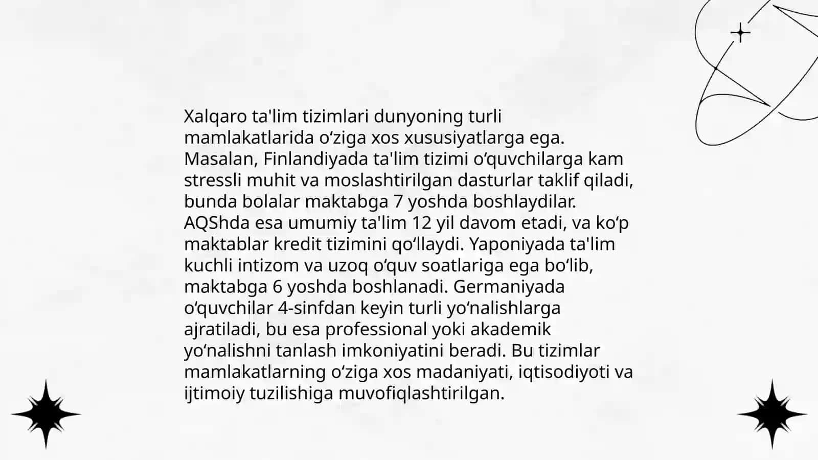 Qiyosiy pedagogikaning xalqaro vazifalari. Jahon mamlakatlarida ta’limni integrallashtirish va differensiallashtirish muammolari 4