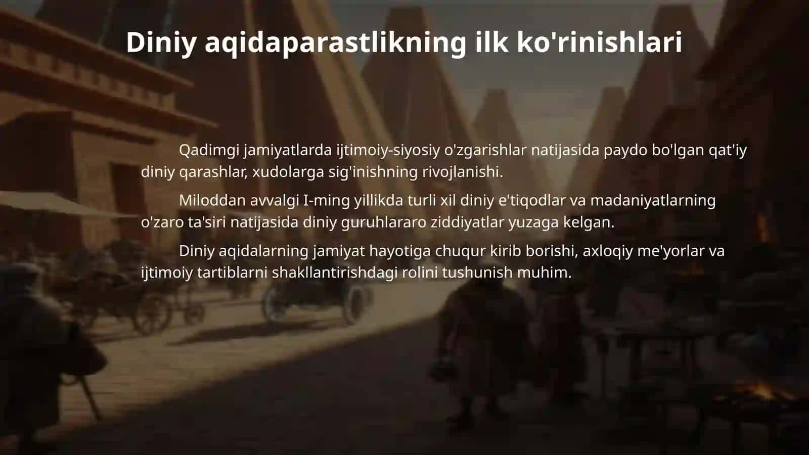 Diniy aqidaparastlik (fanatizm) va ekstremizm paydo bo‘lishining ijtimoiytarixiy zaminlari va rivojlanishi 4