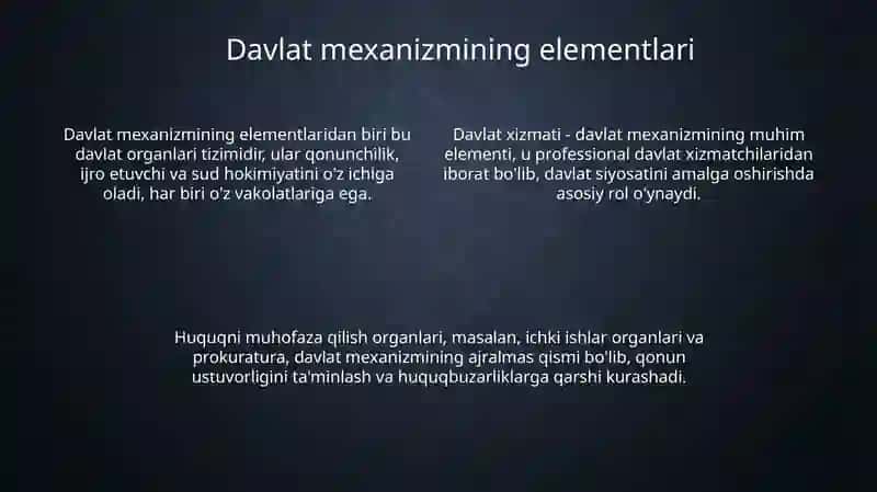Davlat mehanizimi 4