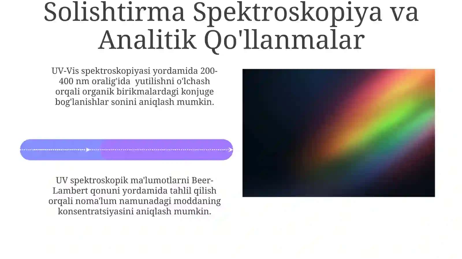 Ultrabinafsha Spektroskopiyasi 4