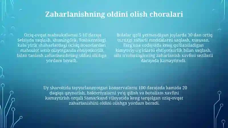 Tinchlik davrida zaharlanish 4