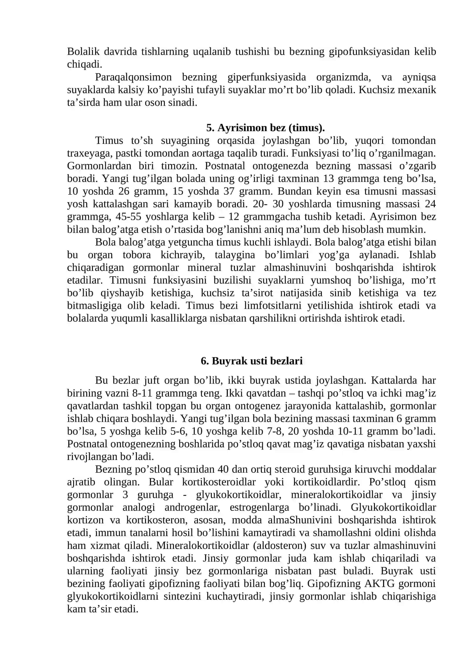 Endokrin tizimning yoshga oid fiziologiyasi va gigiyenasi 4