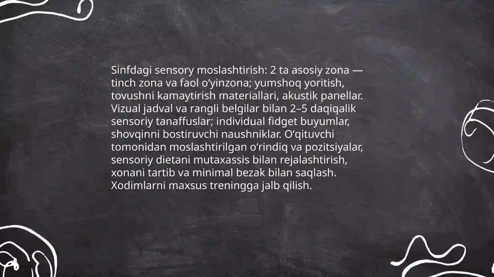 Autistik spektor buzulishiga ega bolalar uchun inklyuziv ta’lim strategiyalari va ularni amalga oshirish shart-sharoitlari 4