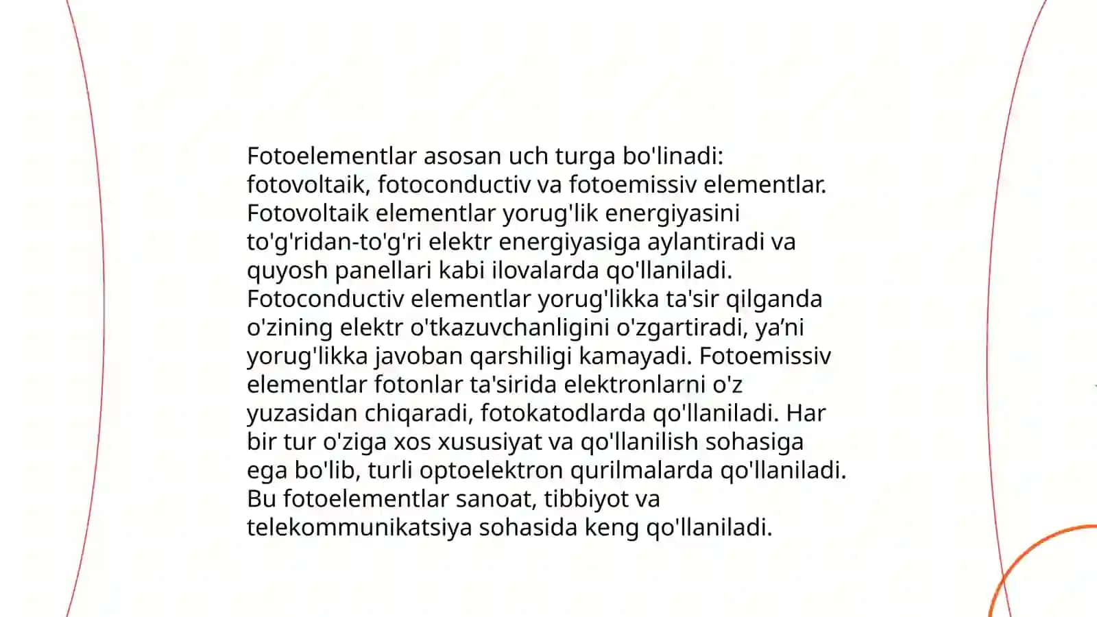 Fotoelementlarning xarakteristikalarini va ulash sxemalarini tekshirish 4