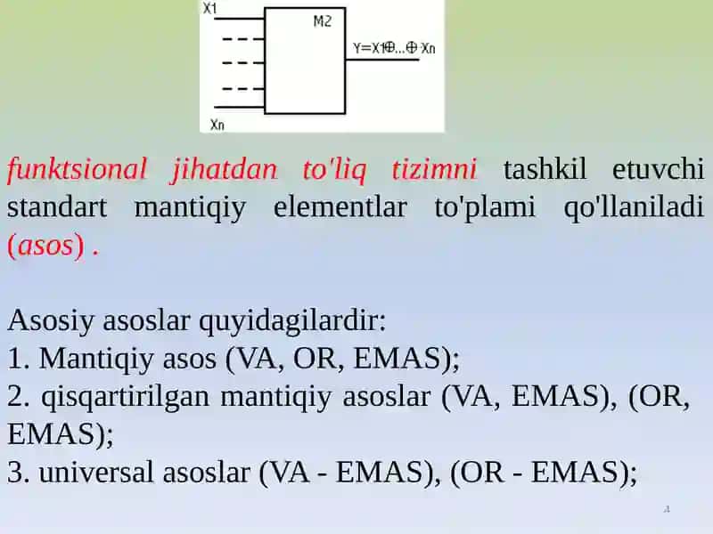 Kombinatsion sxemalar analizi vasintezi 4