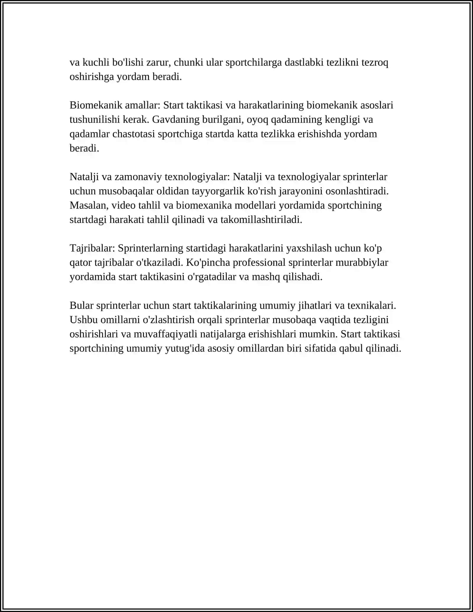 YENGIL ATLETIKADA INDIVIDUAL TAKTIKA 4