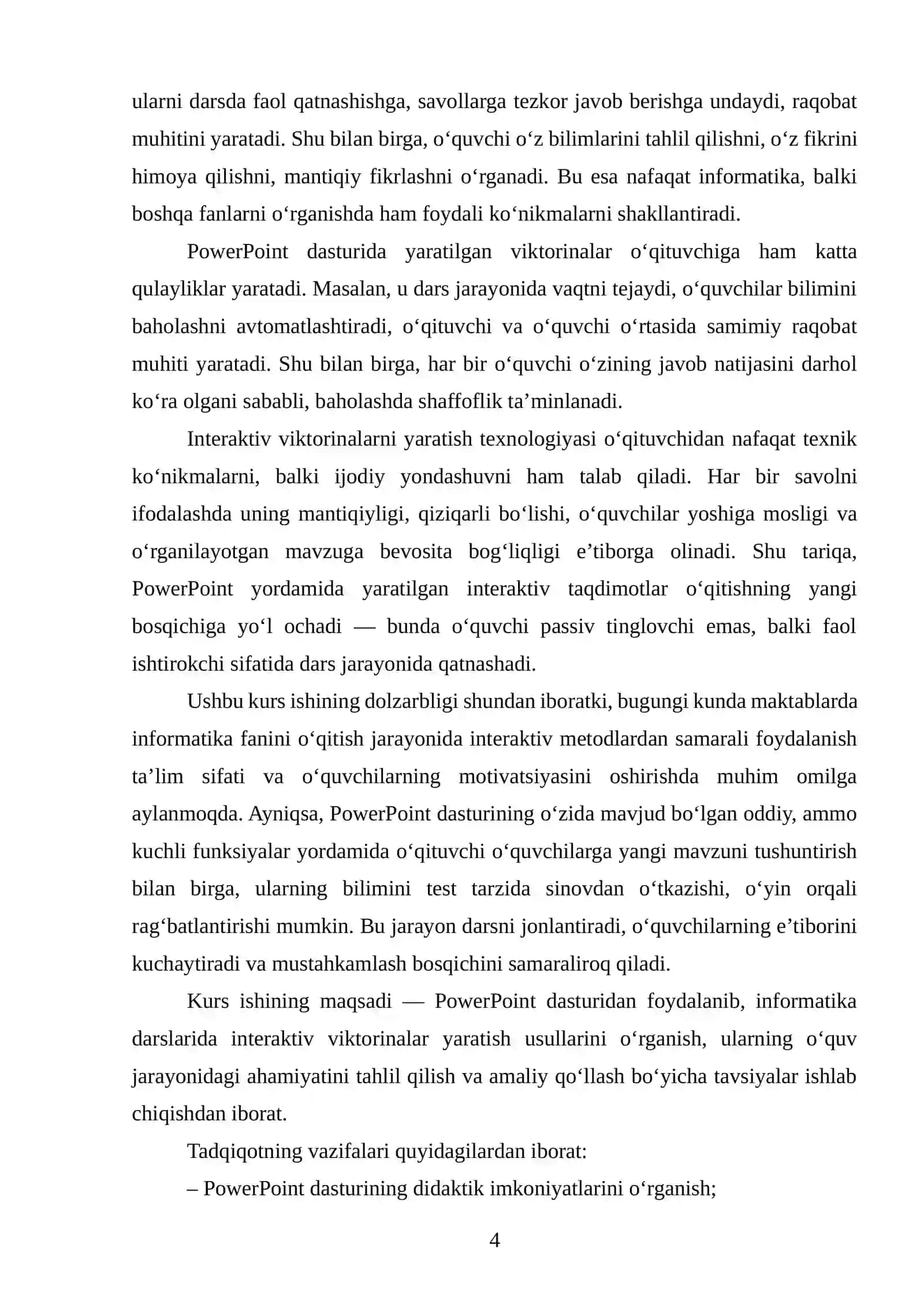 PowerPoint dasturida interaktiv taqdimotlar yaratishning nazariy asoslari 4