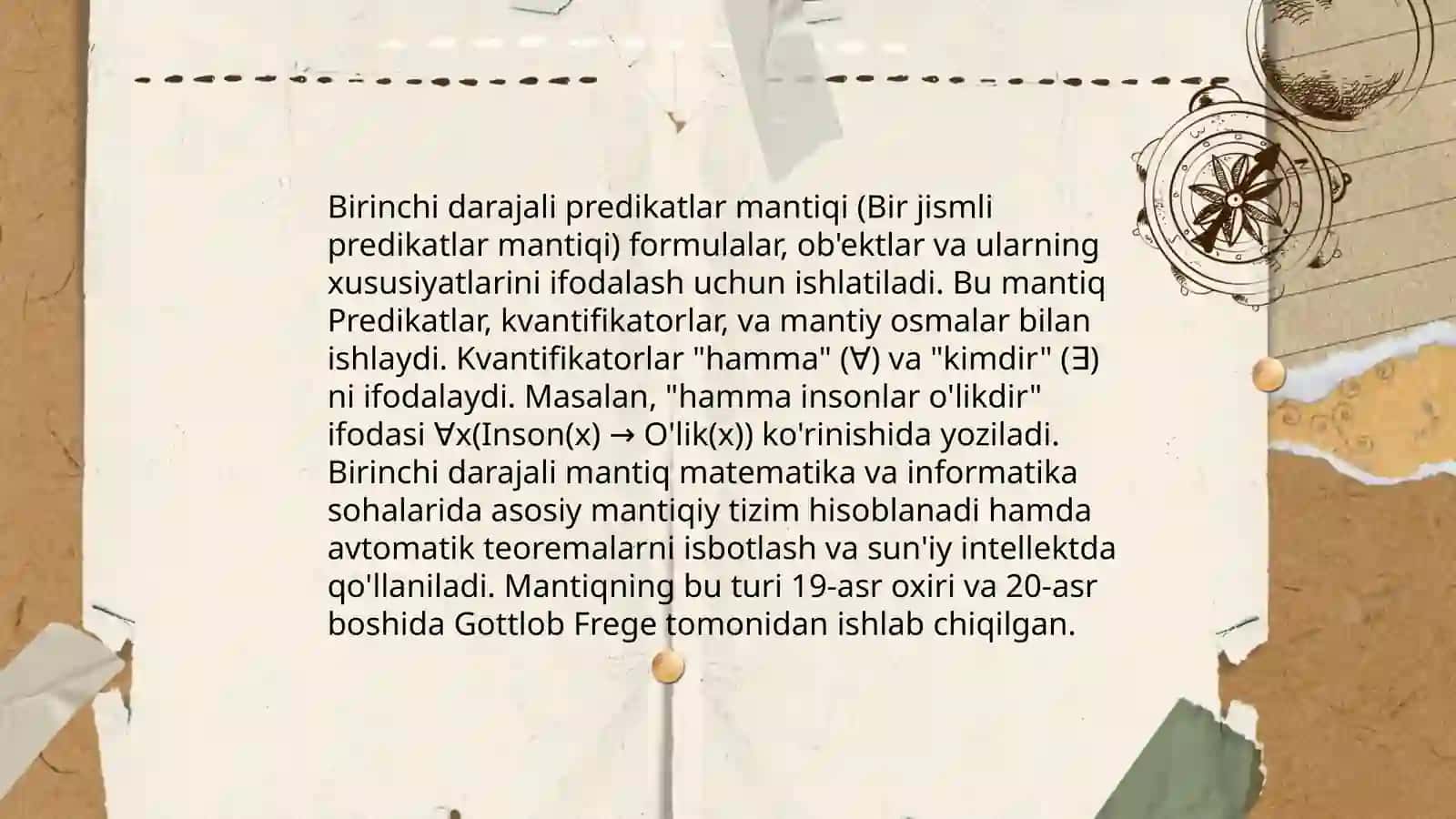 Predikatlar va kvantorlar 4