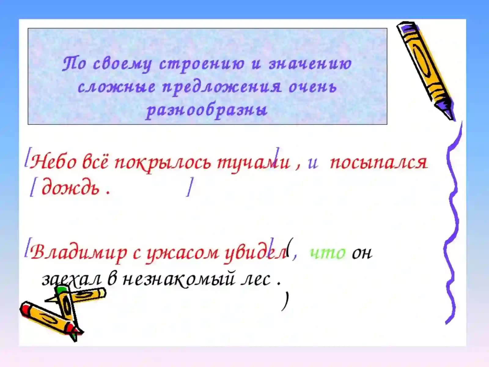 СЛОЖНОЕ ПРЕДЛОЖЕНИЕ. ОСОБЕННОСТИ ЕГО ПОСТРОЕНИЯ. ТКАНИ 4