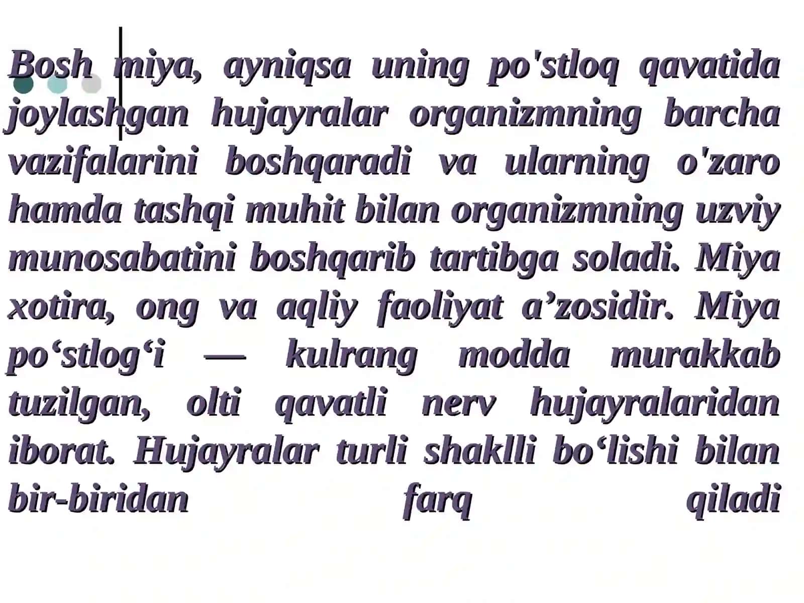Miya po`stlog`ida ta`sirotlarni tahlili va sintezi 4
