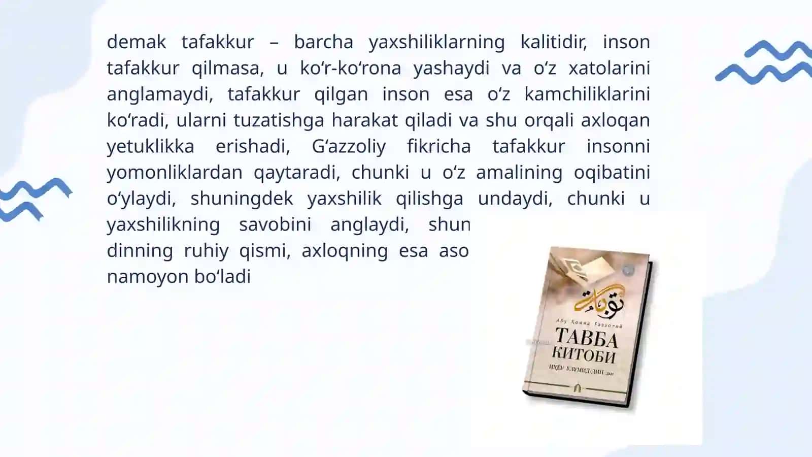 Dinshunoslik fanidan Mustaqil ishi 4
