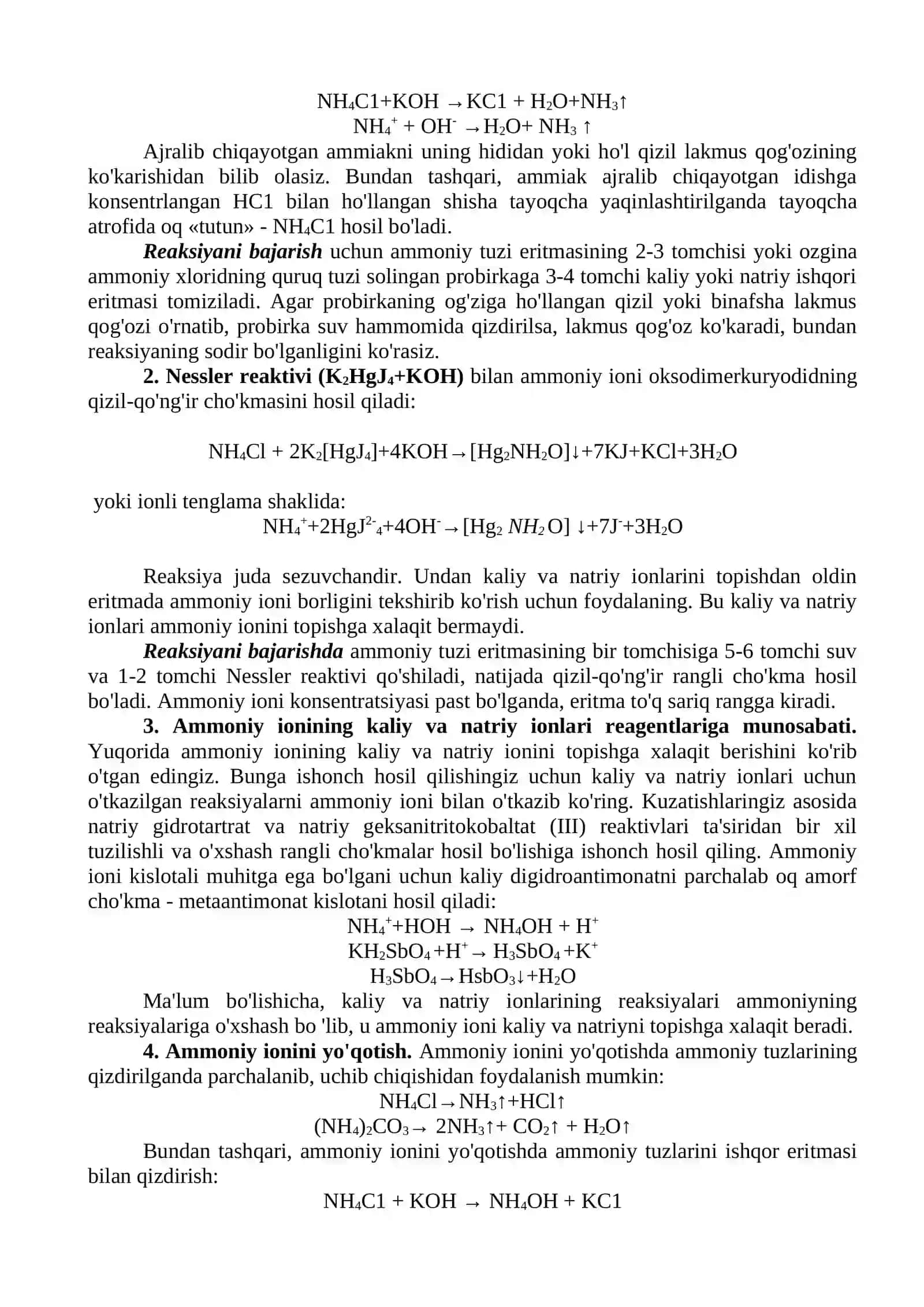 I KATIONLARI ANALITIK REAKSIYALARI 4