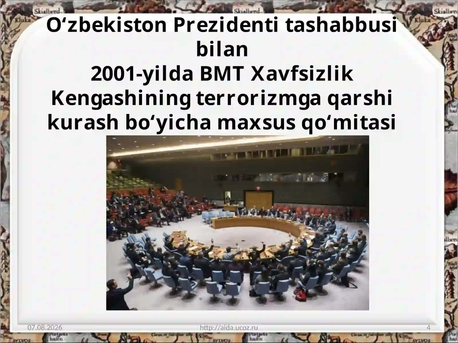 O‘zbekistonning jahon hamjamiyatiga integratsiyalashuvi 4